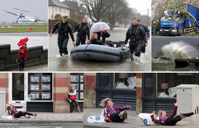 Inggris `Babak Belur` Dihantam Badai dan Banjir